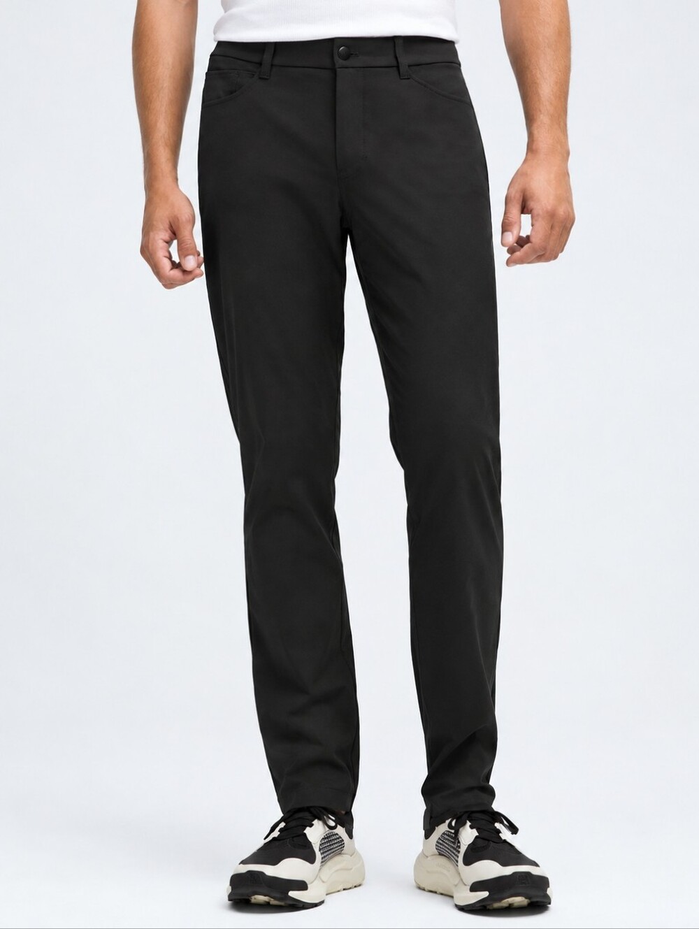 LULULEMON ABC Classic 5-Pocket Pants Men's 33 Black Straight-Leg Casual Durable